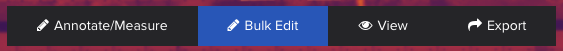 Bulk edit button in the map toolbar