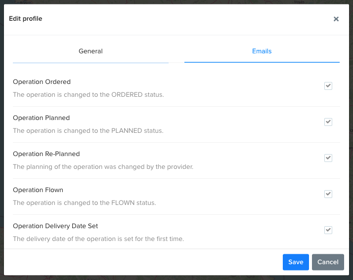 Configure email preferences